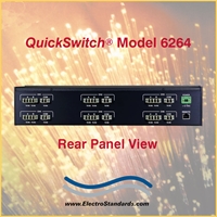 6-Channel A/B Fiber Optic Switch, LC duplex