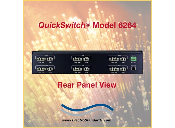 6-Channel A/B Fiber Optic Switch, LC duplex