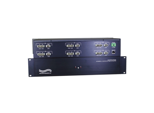 6-Channel A/B Fiber Optic Switch, LC duplex