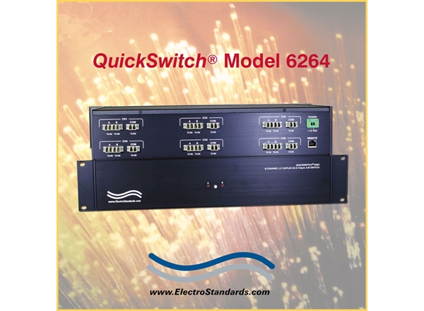 6-Channel A/B Fiber Optic Switch, LC duplex