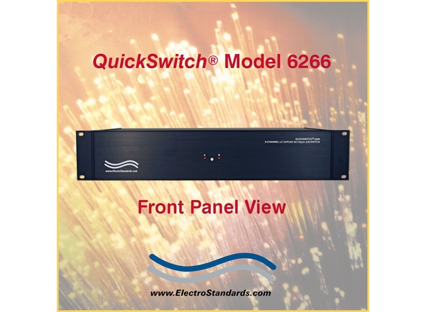 6-Channel A/B Fiber Optic Switch, LC duplex