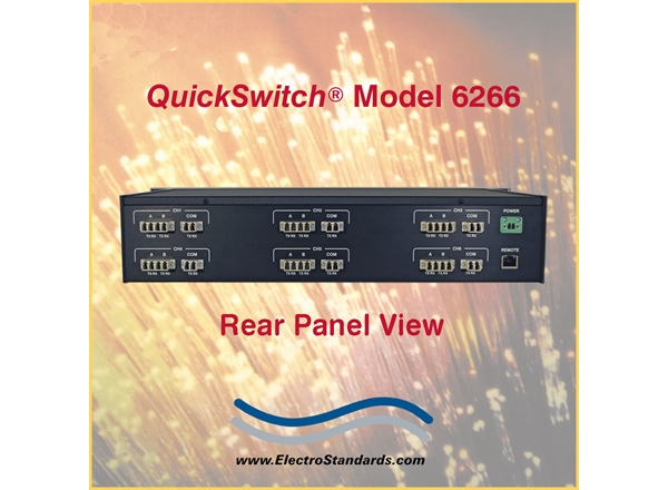 6-Channel A/B Fiber Optic Switch, LC duplex