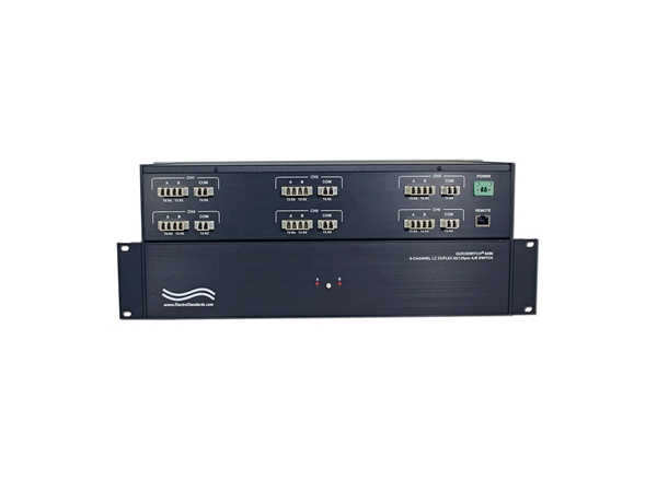 6-Channel A/B Fiber Optic Switch, LC duplex