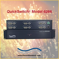 6-Channel A/B Fiber Optic Switch, LC duplex