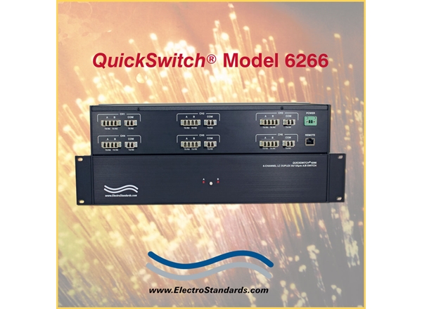 6-Channel A/B Fiber Optic Switch, LC duplex