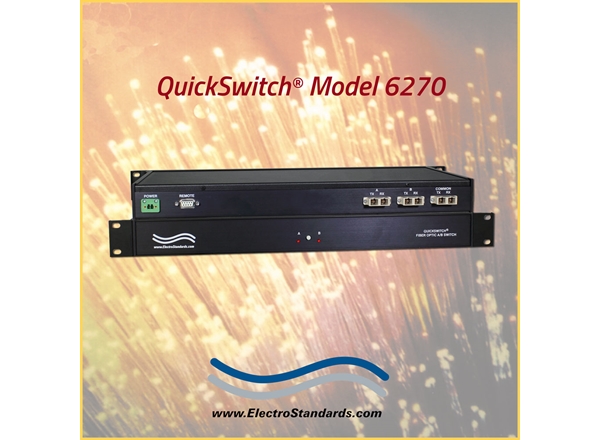 SC Duplex A/B Fiber Switch w/Serial Remote
