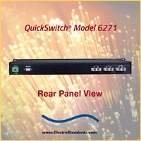 SC Duplex A/B Fiber Optic Switch with Serial Remote