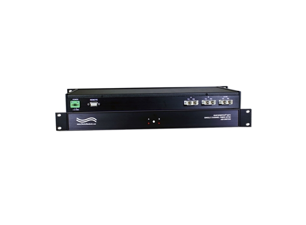 SC Duplex A/B Fiber Optic Switch with Serial Remote