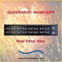 Catalog # 306304 - Model 6304 ST Duplex Fiber Optic ONLINE/OFFLINE Mutually Exclusive Switch, with RS232