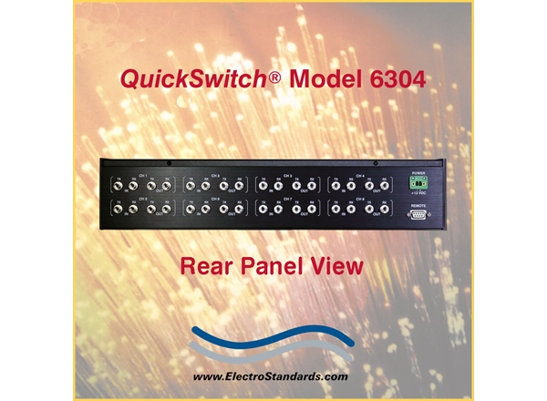 Catalog # 306304 - Model 6304 ST Duplex Fiber Optic ONLINE/OFFLINE Mutually Exclusive Switch, with RS232