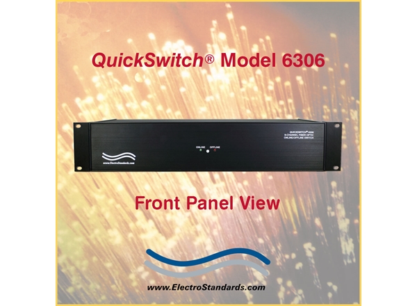 Catalog # 306306 - Model 6306 LC Duplex Fiber Optic ONLINE/OFFLINE Switch, with Contact Closure Remote