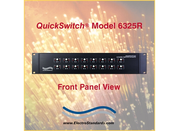Catalog # 306325R - Model 6325R 16-Channel ST Simplex Fiber Optic Switch, with Telnet & GUI