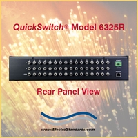 Catalog # 306325R - Model 6325R 16-Channel ST Simplex Fiber Optic Switch, with Telnet & GUI