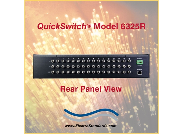 Catalog # 306325R - Model 6325R 16-Channel ST Simplex Fiber Optic Switch, with Telnet & GUI