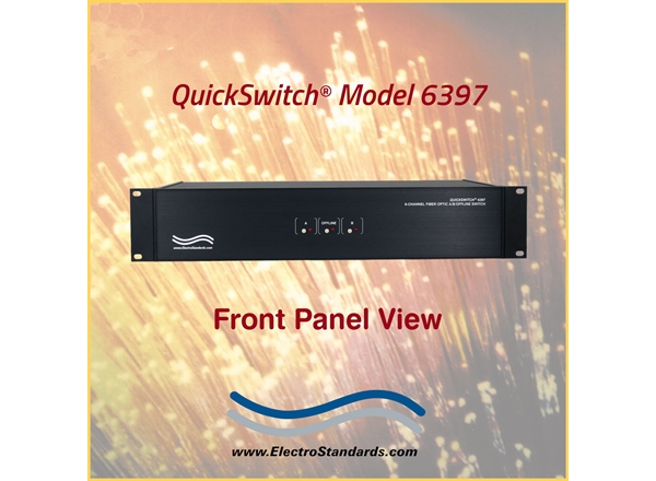 6-Channel OM3 LC A/Offline/B Switch