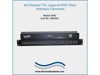 306760 - Model 6760 TTL Logic-to-POF Fiber Interface Converter (Desktop)