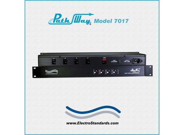 Model 7017 Cat5e Switch, PoE Interface, for Audio & Video Camera Networks