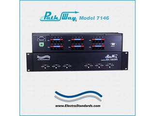 Catalog # 307146 - Model 7146 6-Channel RJ48 Normal/Bypass Switch