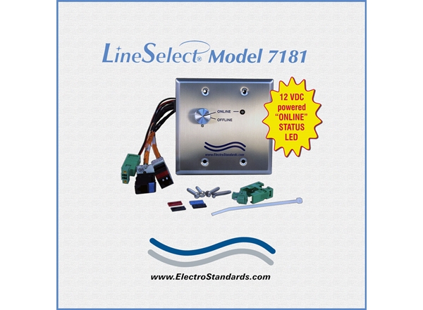 RJ45 CAT5e Online/Offline Rotary Switch, 12VDC Power for LED