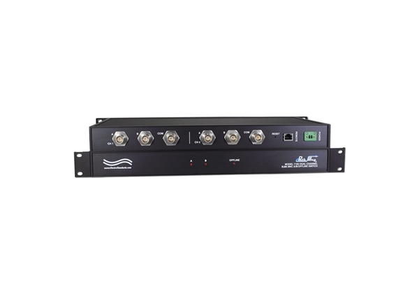 Secure Ethernet Remote, 2-Channel BJ80 BNC A/B/Offline Switch