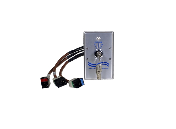 RJ45 Wall Plate Network Switch, Cat5e, Keylock Switch