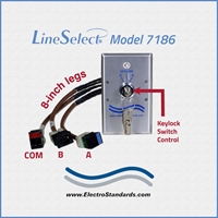 RJ45 Wall Plate Network Switch, Cat5e, Keylock Switch
