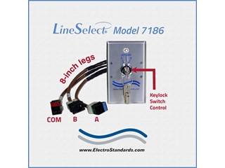 * Audio/Visual Conference Communication Switching* 307186 Model 7186 RJ45 CAT5e Wall Mount Keylock Switch