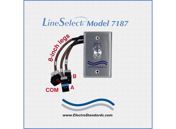 RJ45 Wall Plate Network Switch, Cat5e, Rotary Switch