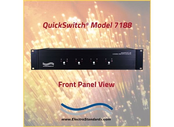 4-Channel LC Duplex A/B Fiber Switch