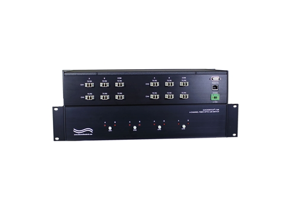 4-Channel LC Duplex A/B Fiber Switch