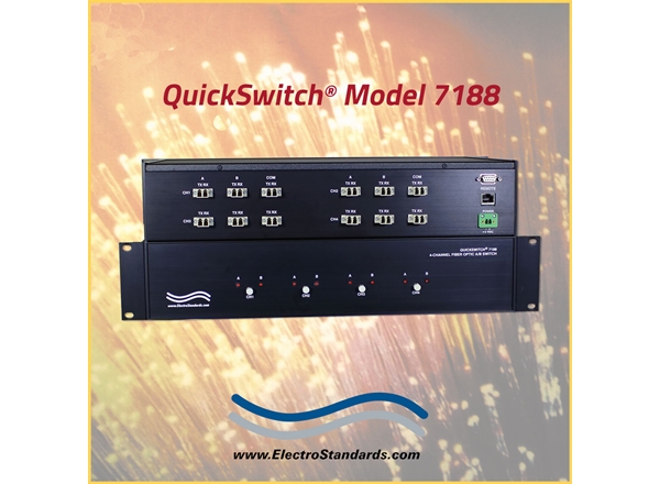 4-Channel LC Duplex A/B Fiber Switch