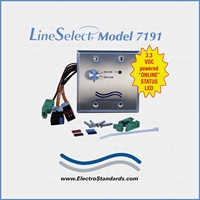 RJ45 CAT5e Online/Offline Rotary Switch, 3.3 VDC power for LED