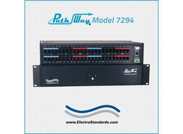 16-Channel RJ45 CAT5 A/B Switch, Ethernet & RS232
