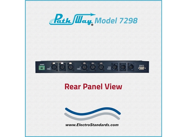 3-Channel XLR Audio A/B Switch, Contact Closure