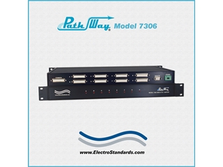 Catalog # 307306 - Model 7306 8-to-1 DB25 Switch, RS232 Serial Remote