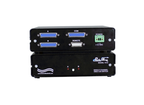 Model 7312 RS232/RS530 A/B Switch, Contact Closure