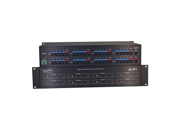8-Chan'l RJ45 CAT6 A/B/C/D Switch, Telnet, GUI & Cascade