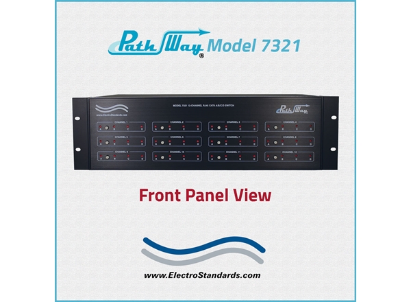 12-Chan'l RJ45 CAT6 A/B/C/D Switch, Telnet, GUI & Cascade