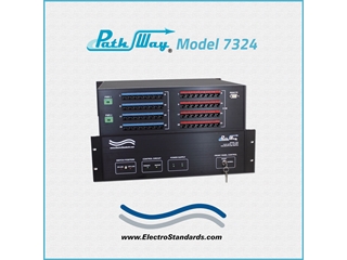 Catalog # 307324 - Model 7324 32-Channel RJ45 Cat5e Online/Offline Switch, RS232 Remote, Keylock and Redundant Power