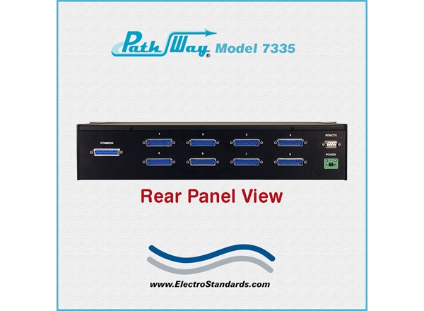 DB25 8-to-1 Network Switch, RS232 Serial Remote