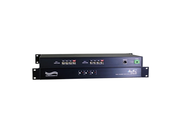 2-Channel RJ45 Cat6a Switch w/SSH & HTTPS GUI