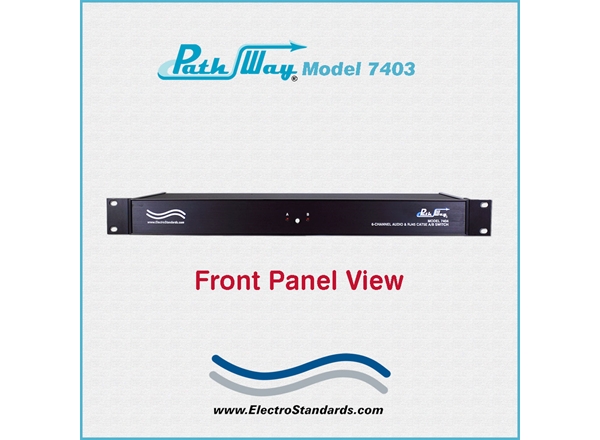 Catalog # 307404 - Model 7404 6-Channel A/B PoE Interface; 3-Channels Audio (4-Pin 3.5mm) & 3-Channels RJ45 Cat5e with RS232 Remote