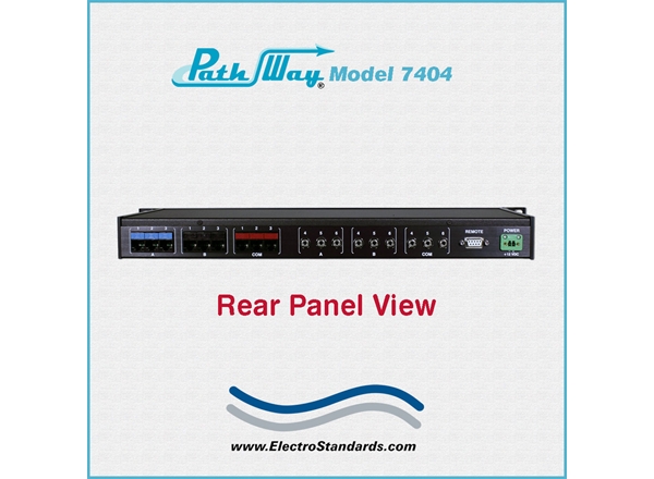 Catalog # 307404 - Model 7404 6-Channel A/B PoE Interface; 3-Channels Audio (4-Pin 3.5mm) & 3-Channels RJ45 Cat5e with RS232 Remote