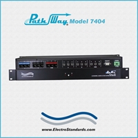 Catalog # 307404 - Model 7404 6-Channel A/B PoE Interface; 3-Channels Audio (4-Pin 3.5mm) & 3-Channels RJ45 Cat5e with RS232 Remote