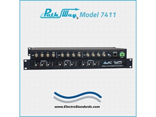 Model 7411 3-Channel BNC Interface 3-to-1 Switch, Independent Control, with Ethernet Remote Control Using SSH & HTTPS GUI