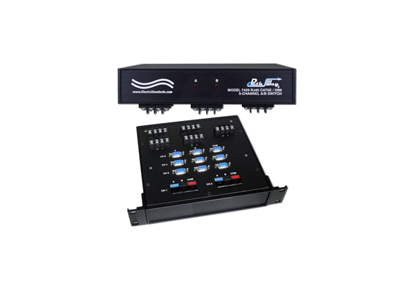 5-Channel DB9/RJ45 Cat5e A/B Switch