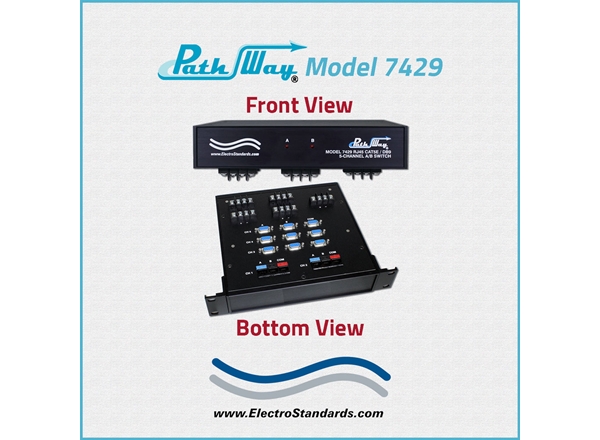 5-Channel DB9/RJ45 Cat5e A/B Switch