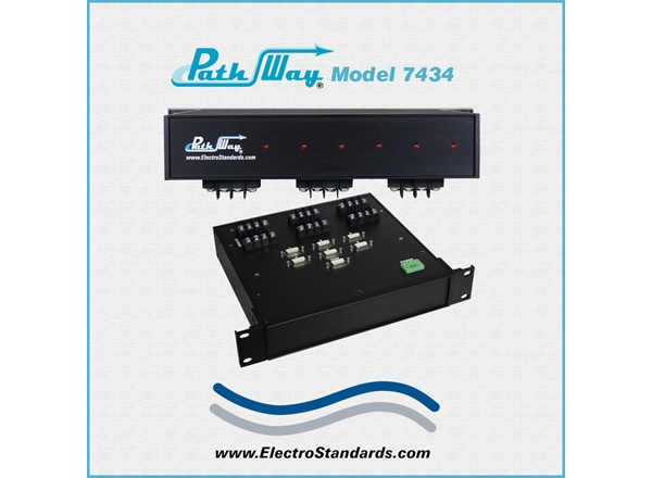 Model 7434 DB9 6-to-1 Switch, Contact Closure