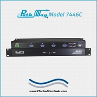 Model 7446C CE Certified, DB9 One-Half Crossover Switch, with Contact Control Remote