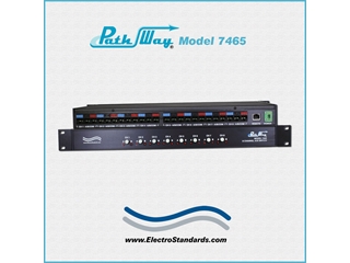 Catalog # 307465 - Model 7465 8-Channel RJ45 A/B Switch with Pushbutton & Telnet Remote Control
